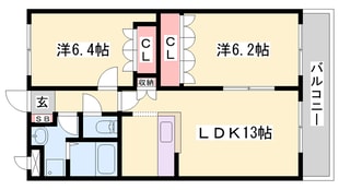 土山駅 バス10分  六甲バター北下車：停歩1分 2階の物件間取画像